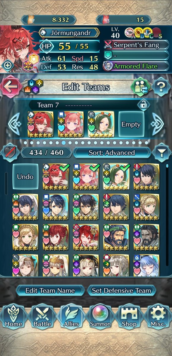 Yamanj3000's tweet photo. @FE_Heroes_EN Thanks for Jörmungandr, I love lamias and she looks amazing

We need a new sleepy character to make a sleepy team since she joins Mirabilis and Linhardt in the sleepy squad https://t.co/DWCofJibtF