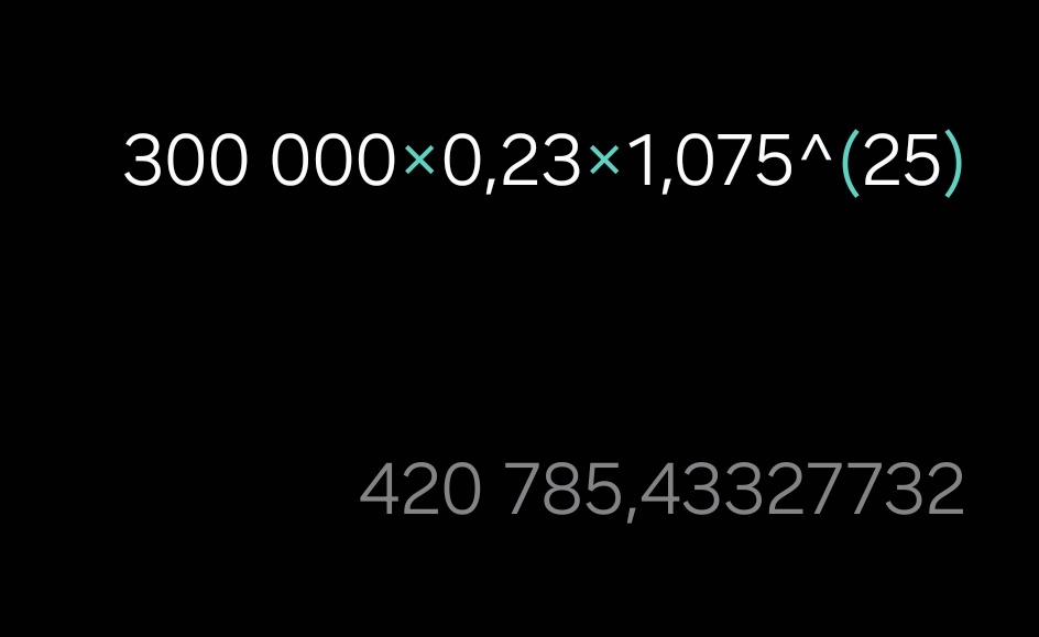 seacelo79's tweet photo. @quentinlsle J'aime bien faire ce calcul.
À l'achat 
5% agence
8% notaire
10% apport

en bourse cette somme investie devient €420 000 (en prenant en compte l'inflation) https://t.co/4GS4IBmfnv