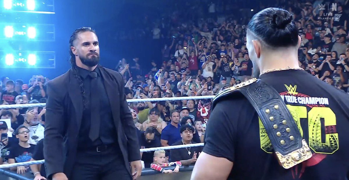 mondaynightrol's tweet photo. Hello Brother I’ll see you (for my title that I never lost) at SummerSlam https://t.co/uTEGeGE0ZE