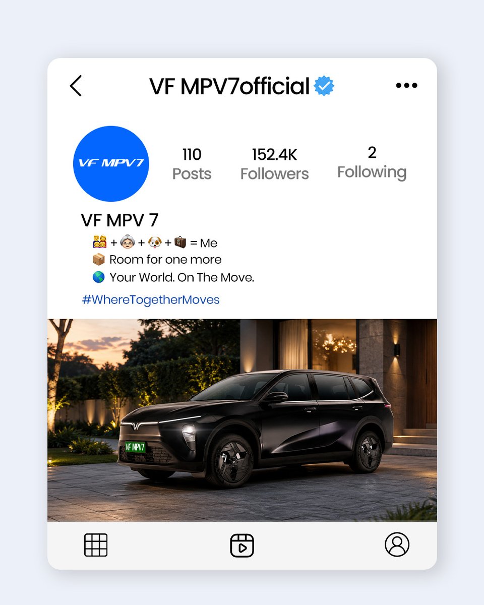 VinFastIN's tweet photo. Some cars have specifications. These ones have personalities.β
This Social Media Day, we imagined what the VinFast lineup would look like if it had its own social media profiles.β
Swipe to meet them.β
#SocialMediaDay #VinFastIndia #VF7 #VF6 #MPV7 https://t.co/1tR59xpQIA