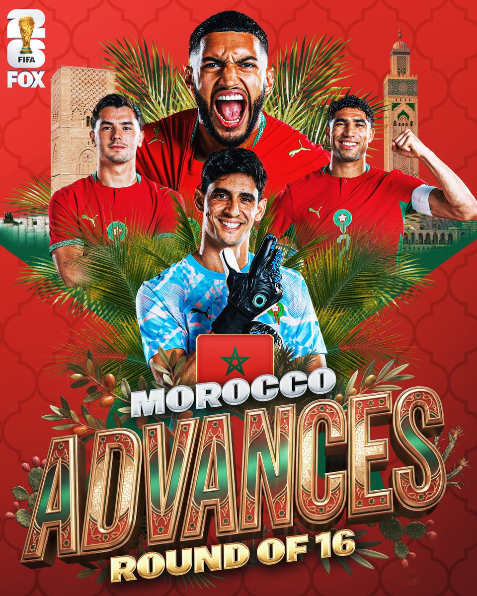 FOXSports's tweet photo. MOROCCO DEFEATS NETHERLANDS IN PENALTIES AND ADVANCES TO THE ROUND OF 16 🇲🇦 https://t.co/ybdOlHdu5u