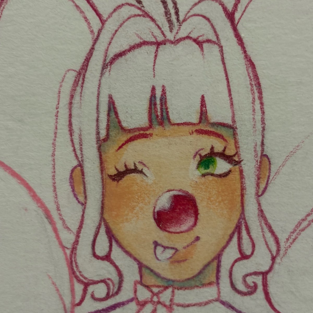 kaikaidraws's tweet photo. clown girl wip :) https://t.co/jGELvfCIOr