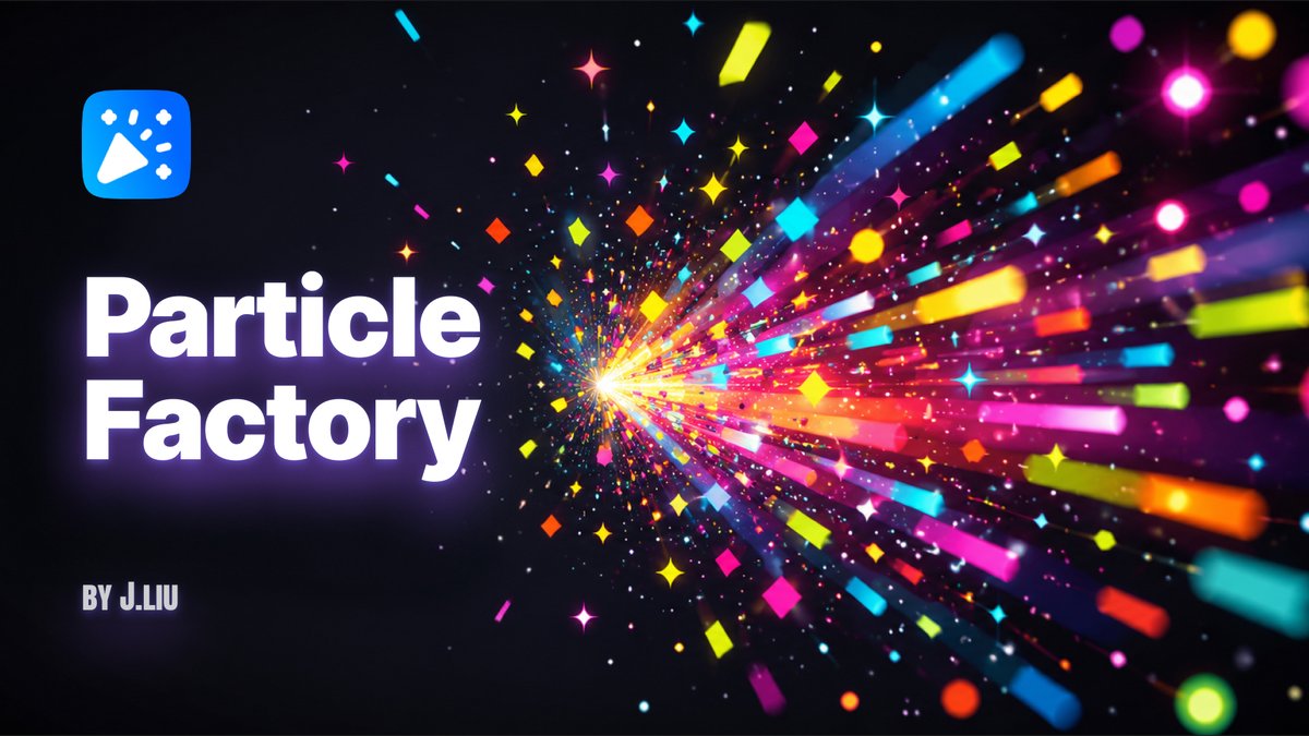 xuanjialiu's tweet photo. 🎉 Just shipped a new Figma plugin: Particle Factory ✨
A particle-animation studio inside Figma → design fire, snow, confetti, sparkles &amp; more, then export to native Figma Motion.
Try it 👇
 https://t.co/75G2qNflpH

#Figma #FigmaPlugin #MotionDesign https://t.co/G0NJYuliin