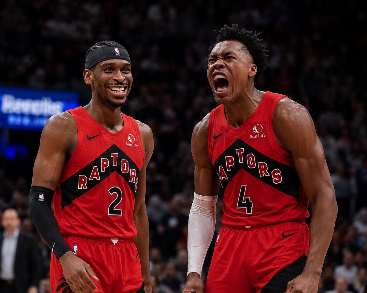 rapzcity_'s tweet photo. What’s even crazier to think about is that after this Kawhi-Scottie era, Kawhi will probably retire after a solid 3-year run, and Scottie will only be 27 years old. That’s right around the time Shai hits free agency. We all know Shai has talked about wanting to play for his home team one day. If everything lines up… we could go from a Kawhi-Scottie duo straight into a Shai-Scottie duo. 😭🙏🏽