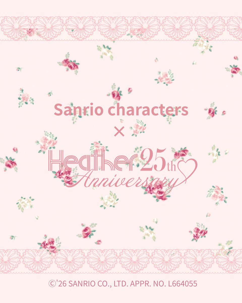 heather_love's tweet photo. 【情報解禁！】

サンリオキャラクターズとヘザー
コラボ販売決定🎀

フェミニンな小花柄に愛���しいサンリオキャラクターズをちりばめた心トキメクデザインがポイント

7/11（土）10:00～より販売！
ヘザー一部店舗、WEBサイトでの販売
詳しくは公式ホームページをチェック☑️

#ヘザー　
#サンリオ https://t.co/ALS6ZtLKt2