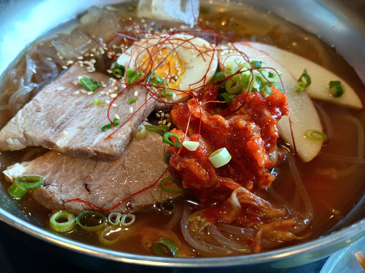 Yochan_Bahn's tweet photo. 冷麺ランチ！

#冷麺 
#安楽亭 
#安楽亭八王子上柚木店 
#八王子 https://t.co/WHnyzCftH3
