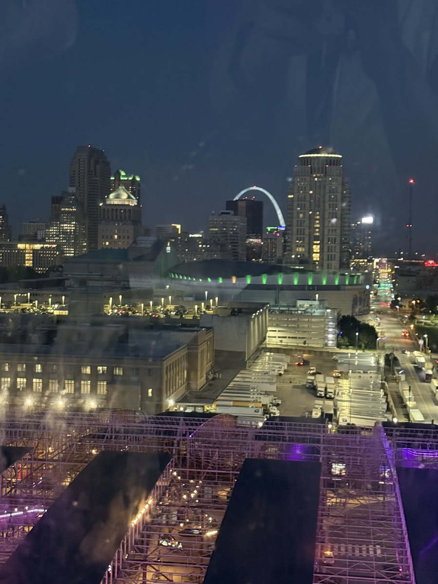 RiggsRealWorld's tweet photo. Wrapping up Day1 of #renaissanceStLouisImmersion2026 at Build-a-Bear, watching a white Heron, and a skyline view from the Ferris wheel (which may or may not have been invented by Ferris Bueller on his day off 😂)@DrJWEvansJr @KingWendy_m @KedcARTS @KEDCGrants https://t.co/C1BTrU0HIr