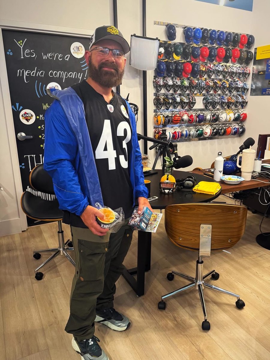 ThomMcManis's tweet photo. @DKPghSports - My buddy Jammey is a huge Steelers fan but having spent most of his adult life overseas serving in the military he had never been to Pittsburgh.  He recently retired and moved back to Ohio.  I hadn’t seen him in years so we figured the best way to catch up was a road trip to Pittsburgh for the NFL Draft.  The first thing he wanted to do was visit DK Pittsburgh Sports.  We stopped in during our visit and you guys made him feel so welcome!  Thanks for what you do and for being who you are!  Godspeed!