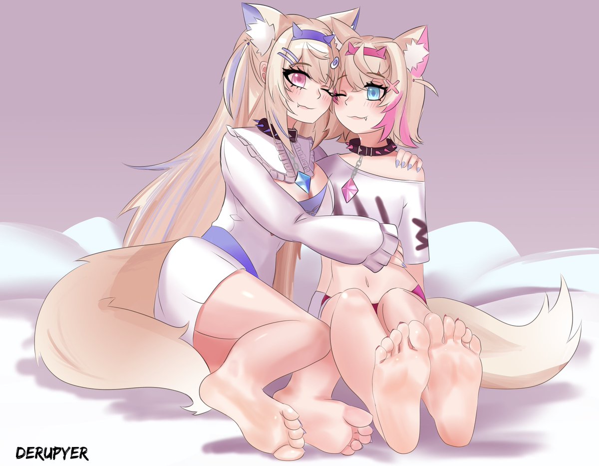 BloodArmorDeru's tweet photo. Fuwamoco bau bau 💙❤️👣

SFW https://t.co/QsUg5aqvnc