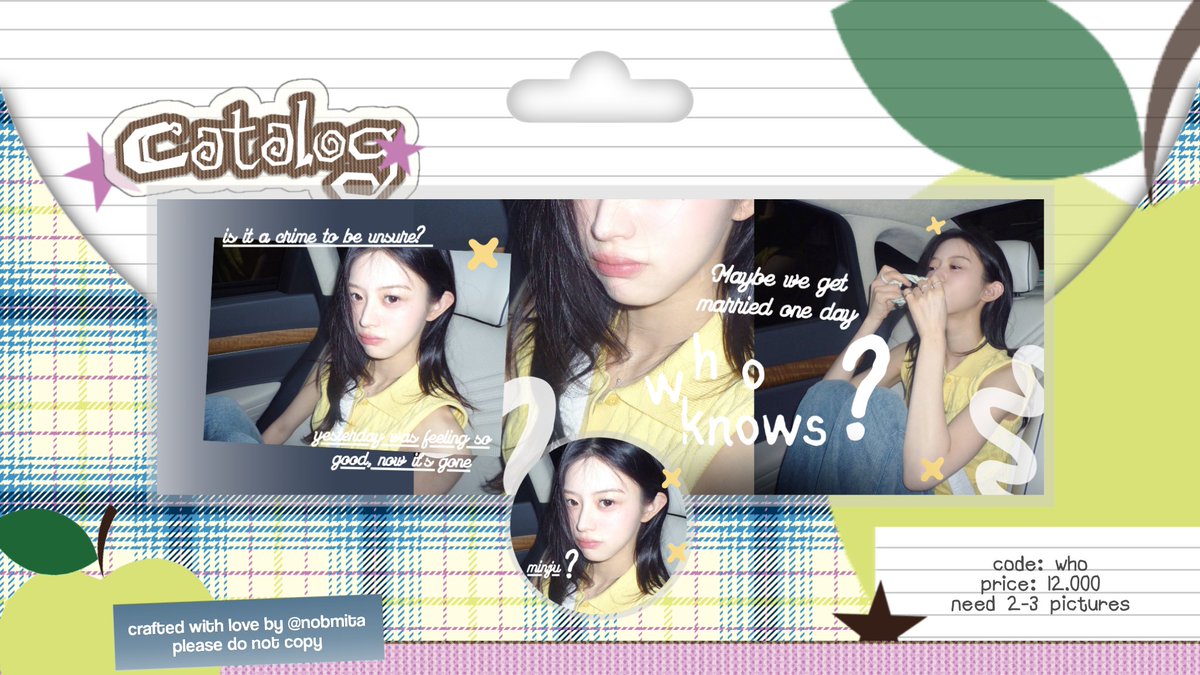 nobmita's tweet photo. help repost, timamacii! #bealanja

hayii! kenalan yuk sama 4 katalog layout baru kayne ૮₍´˶• . • ⑅ ₎ა bantu ospek yaa mentemen! jika ada kesamaan dengan yang lain let me know! ♥︎

semua layout ufs yaaa, jika berminat bisa langsung dm aku! ᐢ..ᐢ https://t.co/RcLstejXD3