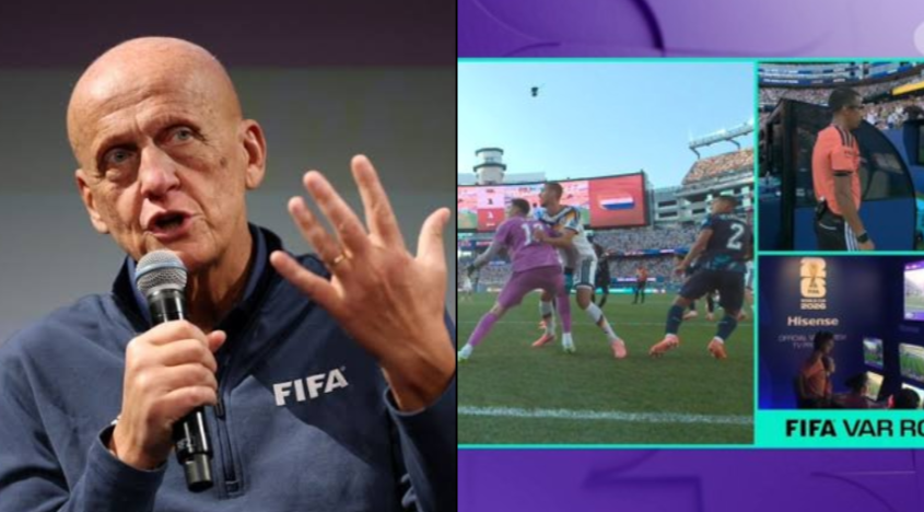 deportes24ar's tweet photo. 🗣️PIERLUIGI COLLINA s/ la anulación del gol de Alemania por una falta al arquero de Paraguay:

“Desde la perspectiva arbitral, la decisión fue correcta. Se debe dar al arquero una oportunidad justa para disputar la pelota, y en esta situación esa oportunidad fue claramente afectada por la posición del jugador atacante.

La presencia de Waldemar Anton (Alemania) directamente frente al arquero restringió su movimiento y le impidió intentar jugar la pelota. Si el contacto es fuerte o mínimo no es el problema clave: la interferencia en sí es suficiente.

El árbitro identificó correctamente que el portero había sido obstaculizado. Sin esa obstrucción, habría tenido una oportunidad genuina de llegar a la pelota. Aplicando las Leyes del Juego de manera consistente, anular el gol fue la decisión correcta.”