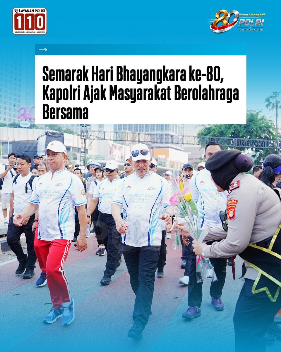 Humas_ResPBG's tweet photo. Kapolri Jenderal Polisi Drs. Listyo Sigit Prabowo, https://t.co/6Ex7Jjmye1., memimpin serangkaian Pekan Olahraga Polri 2026 dalam rangka menyambut Hari Bhayangkara ke-80. https://t.co/nzC9xUcd92