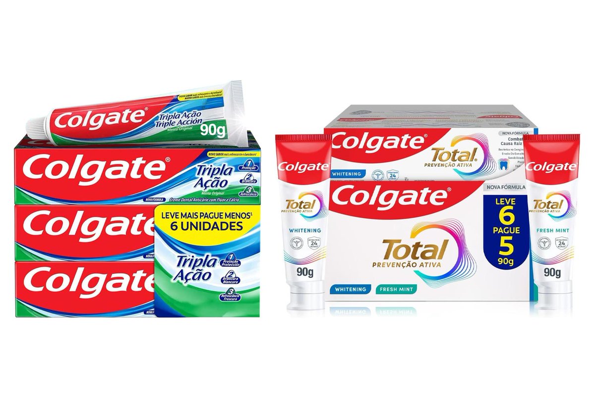 clubeoraculo's tweet photo. 📚 Oferta Amazon Esquenta Prime Day

✨ Creme Dental Colgate Tripla Ação 6 unidades
🛍️ R$ 19,90
🔗 https://t.co/hUotZthEhX
⚡ Corre! 88% comprados

✨ Colgate Creme Dental Total Whitening 6 unidades
🛍️ R$ 55,09 na recorrencia
🔗 https://t.co/LpjCrfZZYg

✨ Mais cupons e ofertas no WhatsApp:
🔗 https://t.co/i3iaTVpZn4 

ℹ️ Oferta por tempo limitado | #anúncio