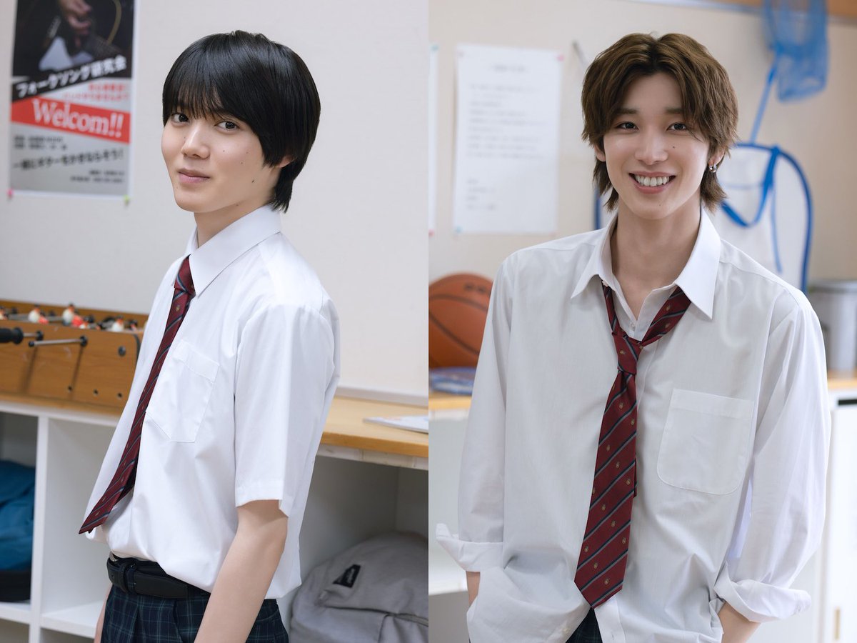Emo_miu's tweet photo. ／
【#小泉光咲×#四坂亮翔】W主演！
BLドラマ『陽キャ集団にいる芹沢は、俺の前だと様子がおかしい』役写真＆場面カットも到着📺🤍🎉
＼

🏫追加キャストに #木村魁希、#田中笑太郎(DXTEEN)、#葉山侑樹 が決定！

[▼コメントも💭]
🔗https://t.co/YrSa1yufTi

@genjibu_sdr
#ゲンジブ #Emomiu https://t.co/0L2Tg06R3h