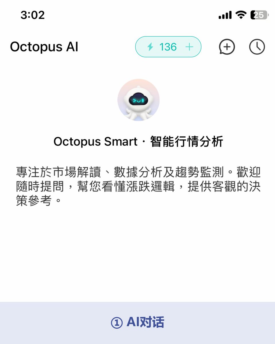 OctopusAITrader's tweet photo. Octopus Smart 功能全覽

📲一個 APP，8 大品類： 
- 台股個股 AI 分析 ★ 
- 外匯 / 貴金屬 / 加密貨幣行情 
- AI 預測分析 
- 智能診斷（持倉/風格/復盤） 
- AI 對話助手 
- 世界盃預測  

從台灣到全球市場，一個工具全部覆蓋 https://t.co/YQZxpTGB75