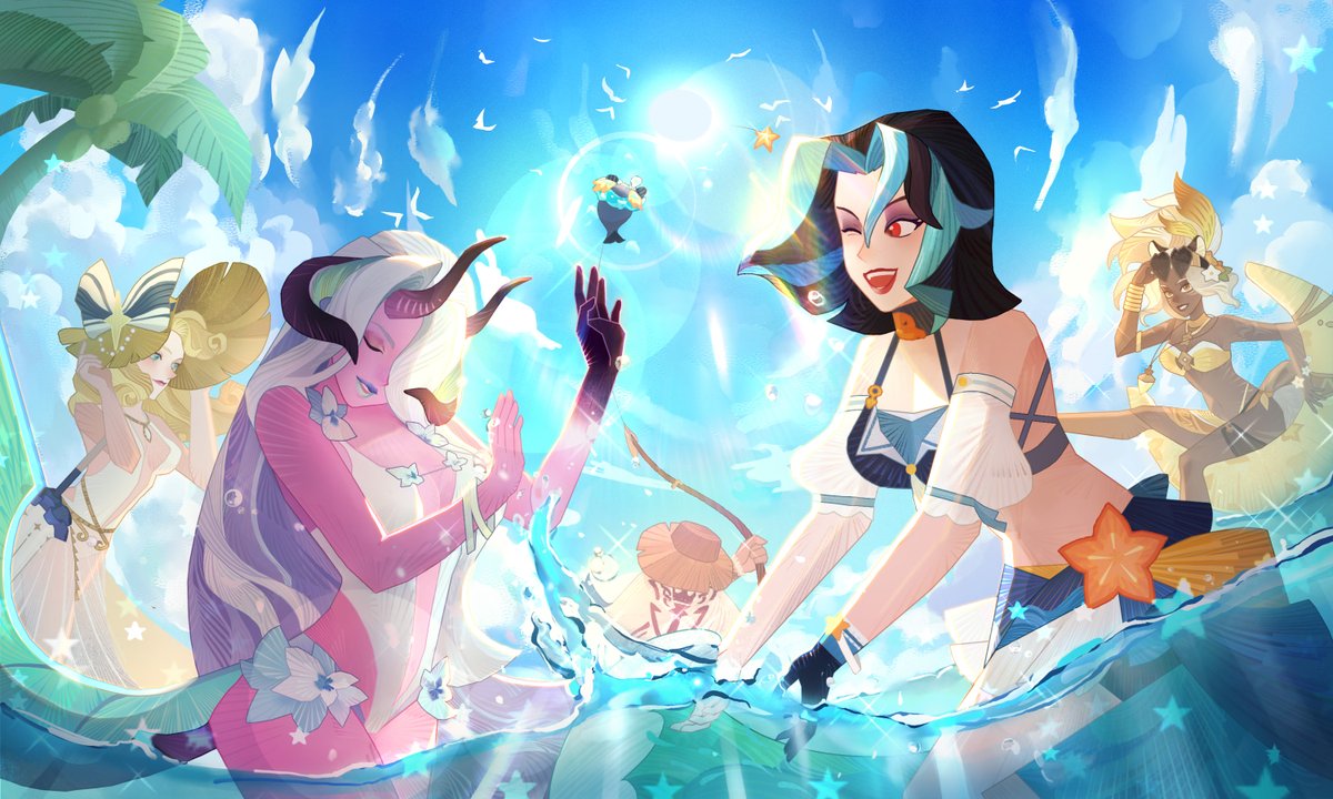 boaa_ryz's tweet photo. Summer is finally hereeeee☀️🌞
#AFKJuneChallenge #AFKArena #Mehira #EsperiArt https://t.co/p24emFSNHs