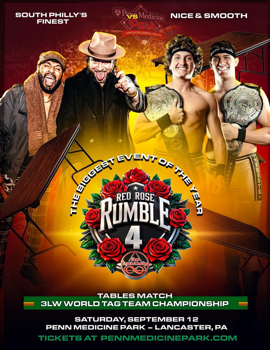 MrTarick's tweet photo. Recent Wrestling Design Work 🔥

Thank you to everyone who continues to trust Luxe Design &amp; Media with bringing your vision to life.

🎟️ Tickets for the biggest event of the year, Red Rose Rumble 4, are on sale now at https://t.co/jwu8dmpNI6!  

#Wrestling #ProWrestling https://t.co/mmkOxkWxTY