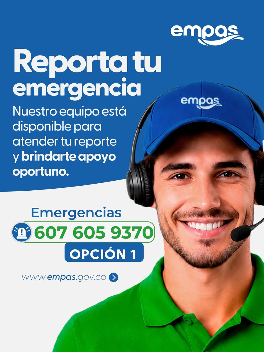 MundoEColombia's tweet photo. 🚨 ¿Tienes una emergencia relacionada con el sistema de alcantarillado?

Si observas reboses, taponamientos o cualquier situación que afecte la red, comunícate con nuestra Línea de Emergencias:

📞 605 607 9370 – Opción 1

@Empassa_Oficial https://t.co/OKkhhU0PmK
