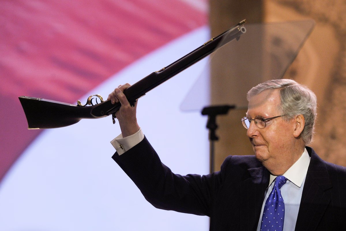 JamesTate121's tweet photo. He worked for the NRA as school children were gunned down under his policies. https://t.co/4roYY8hcy3
