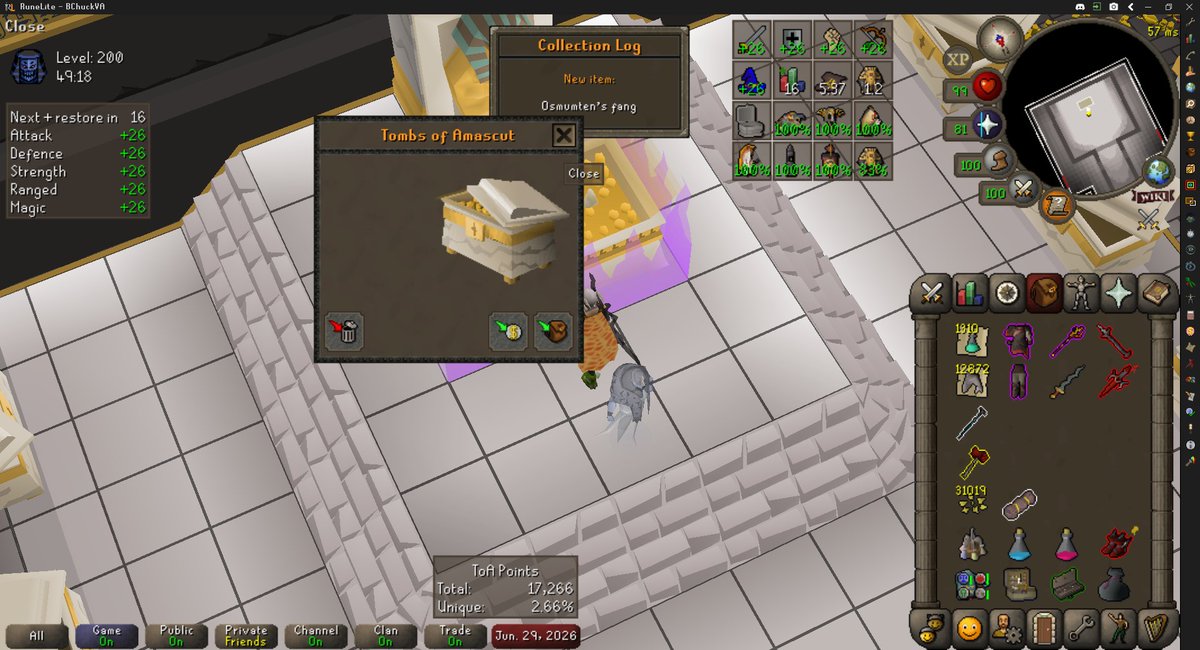BChuckVT's tweet photo. I. AM. DONE.

Finally, on my 4th purple, fang has been obtained!!!

Graardor, here I come! #osrs #uim https://t.co/MYxoDprBCZ