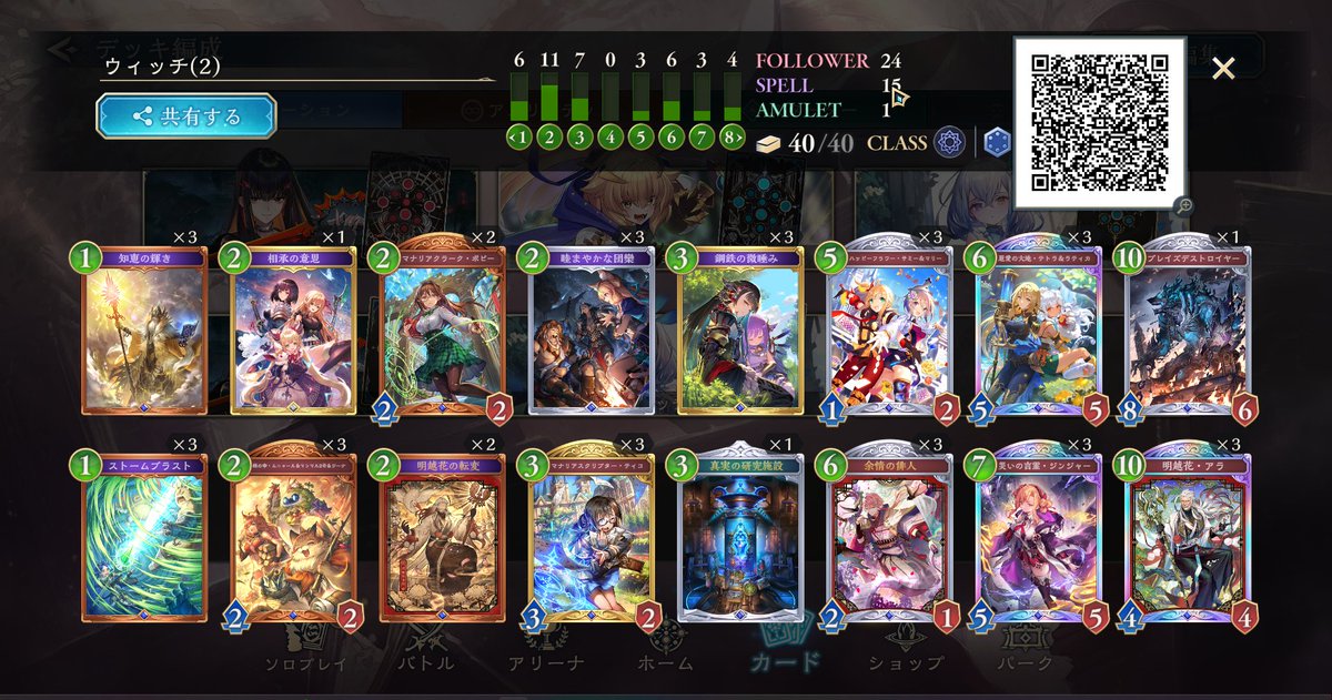 uusvil's tweet photo. だいたいスペルウィッチと魔手ウィッチころころしながらグラマス　
久々に投げるラティカ面白すぎて無限に回せた　リストは適当だけど研究施設入れると適当にリソース吐いてもOTK崩れなくて悪くなかった https://t.co/RG2lyXB13A