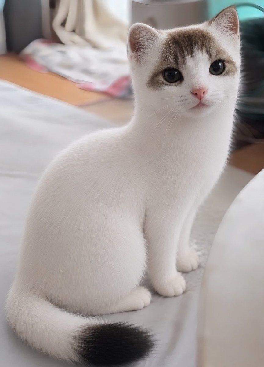 猫からオコジョへの究極進化🤍🤍🤍 「かわいさ」が限界突破した結果