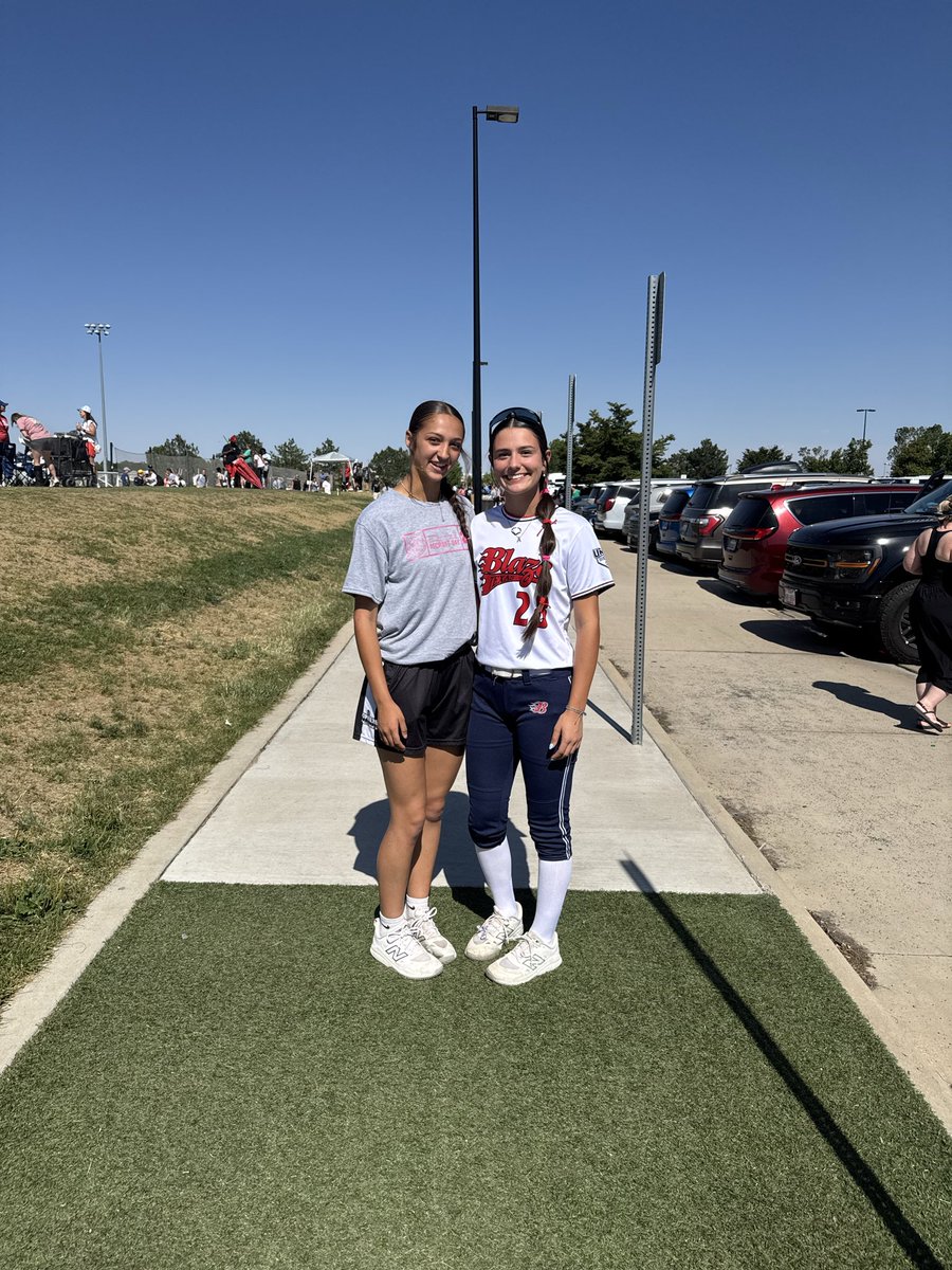 Trinity_Brents's tweet photo. From high school fields to the Sparkler Combine in Colorado… still chasing it together.@AvaTellez2029 @KParkSoftball https://t.co/zXGXn1wxEe