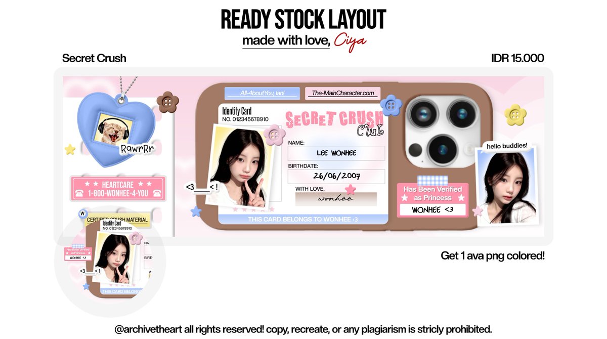 archivetheart's tweet photo. ada ready stock layout ian, wonhee, sangwon &amp; juhoon dari katalog "Secret Crush"

15K free retext yaw :3

btw template layout ini masih avail dan bisa ditake, cek pinned untuk detailnya, jemput hari ini ONLY 165K! :3

t. bealanja https://t.co/Ao2LSfFPTU