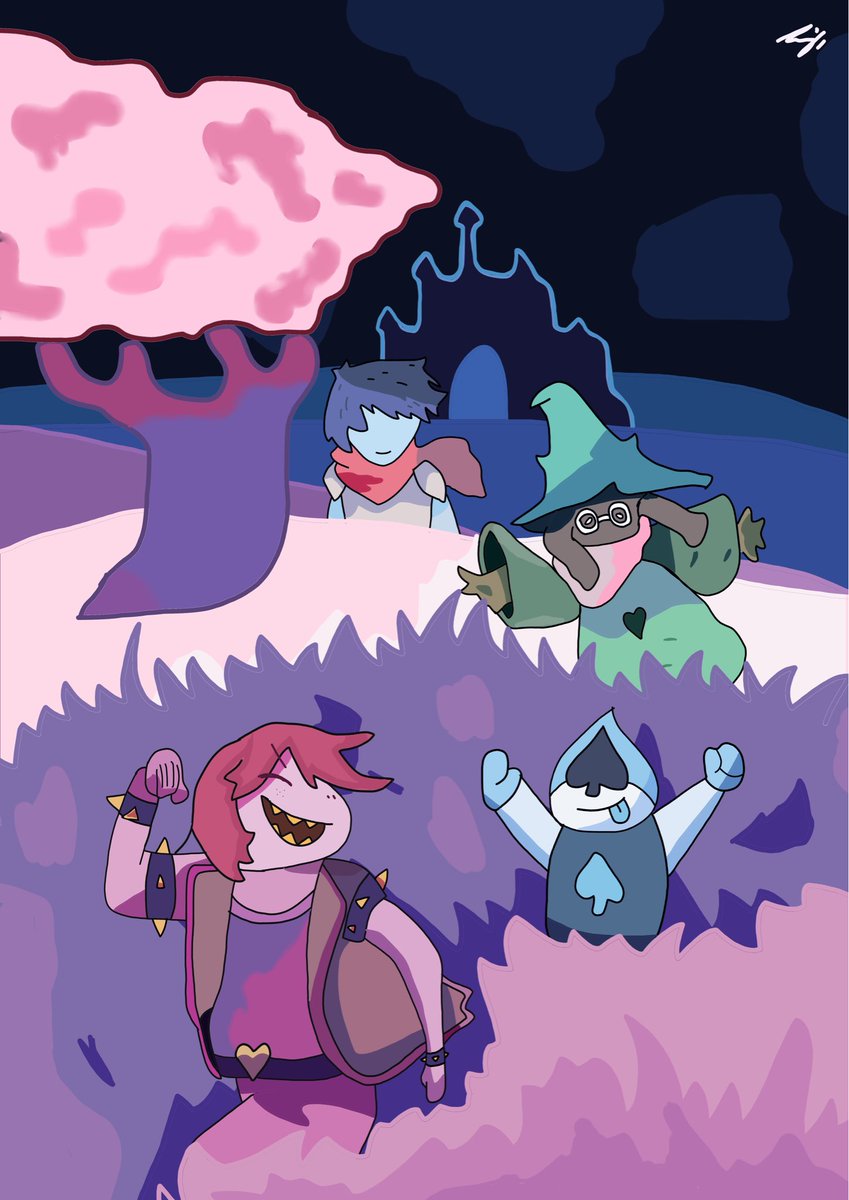 gagihakim's tweet photo. my redraw of the field of hopes and dreams art from the deltarune piano collections book

#deltarune #art https://t.co/aQr7sKzoWx
