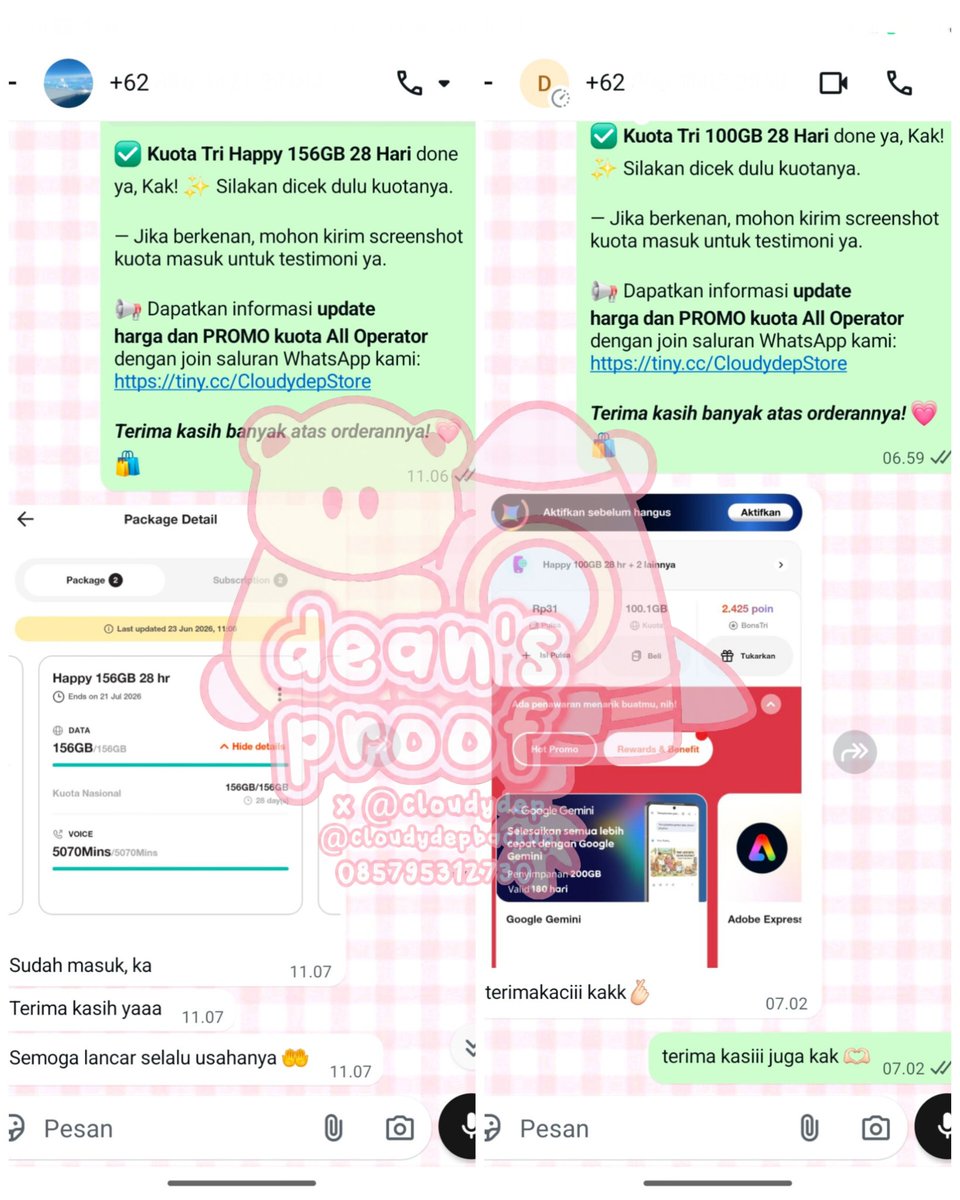 promosidean's tweet photo. — ready kuota indosat, isat, smartfren, smf, axis, tri three bisa langsung ke whats app : https://t.co/iaaD5QHqEy

CEK PROMO DAN UPDATE HARGA DI SALURAN WA : https://t.co/8UGodb2YGa

trusted since 2021 📌 https://t.co/6pMGsoEYyZ