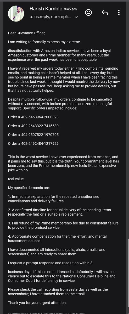 skamble419's tweet photo. @AmazonHelp @amazon @amazonIN https://t.co/BEyFpw1XG7