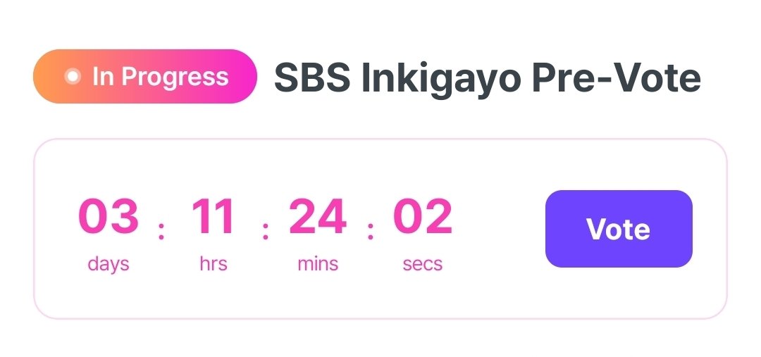goingrangers_17's tweet photo. [🗳️ INKIGAYO X LINC] #rangersongoing

[EP. 1317] SBS INKIGAYO PRE-VOTING | WEEK 1

📅 ~07.03 (23:59 KST)
🗳️ 10 votes per account/day
➡️ 30FP/vote = 300FP/day 
✅ vote with multiple accounts 
🔗 https://t.co/qVvleeISMo

CARATs, 8STARS, and DOLLYS! Don't forget to drop your votes for today!

@pledis_17 #THE8 #디에잇 #VERNON #버논 #V8 #singasong