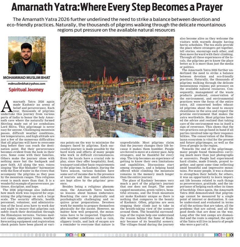 Muslimbhat99's tweet photo. Amarnath Yatra:Where Every Step Becomes a Prayer
Jun 30 | Mohammad Muslim Bhat
https://t.co/NFaqpXJ6qo… https://t.co/FmOFsM9F6B