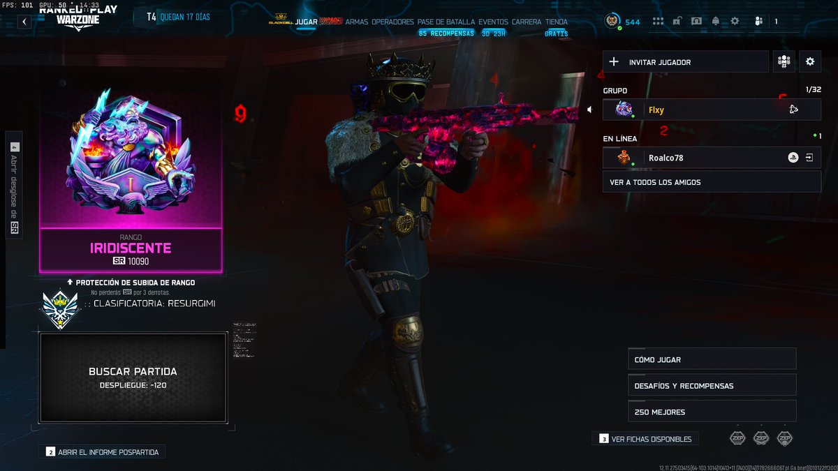 gianibtw's tweet photo. Warzone Szn 4 Iridescent boost on PC, no shadowban 👑 for a client.

#warzoneranked #warzone #iridescent #rankedplay #callofduty https://t.co/lzx2HXW90c