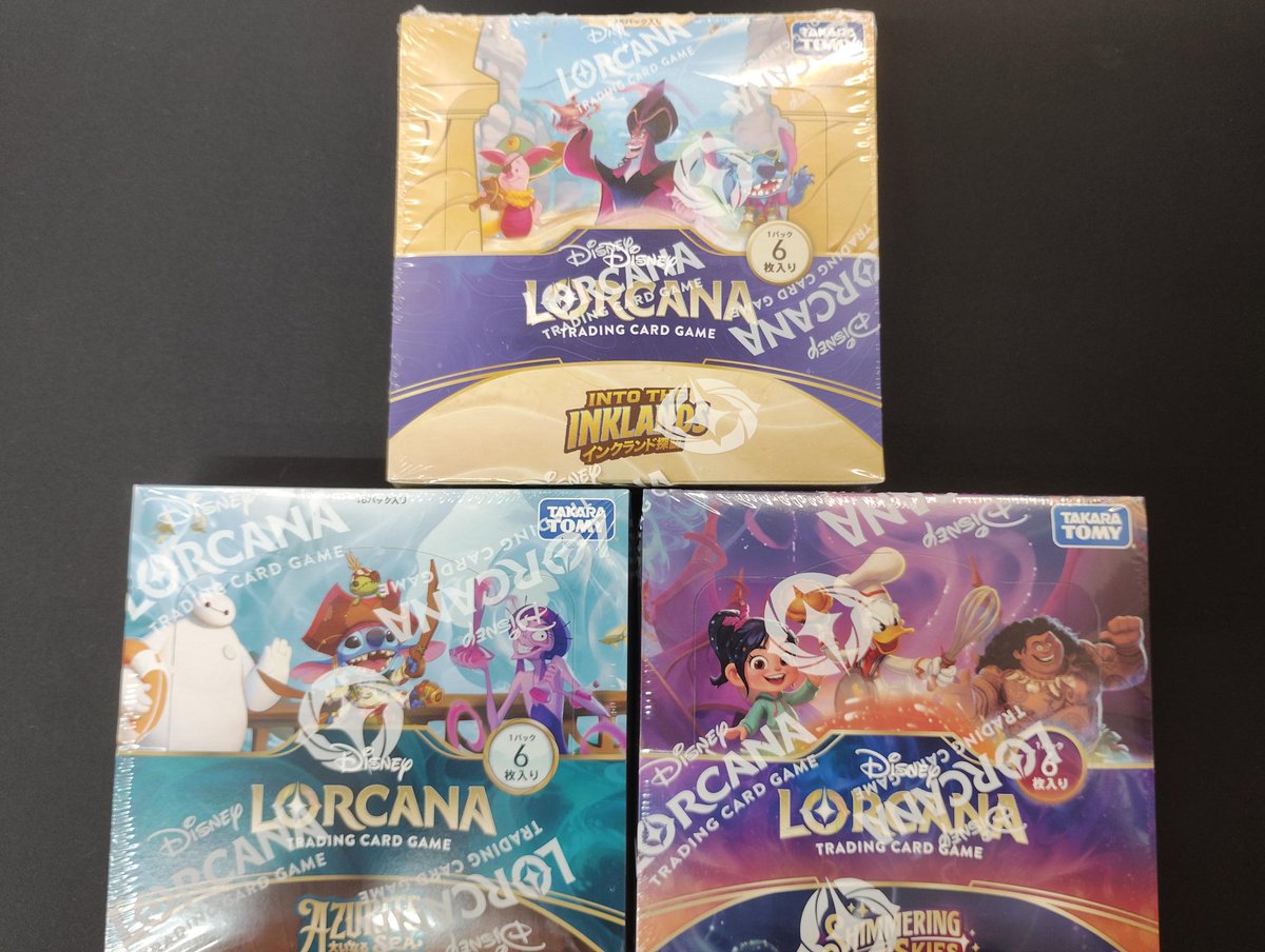 ✨新品トレカ入荷情報✨ #トレカ #ディズニーロルカナ 各種パック再