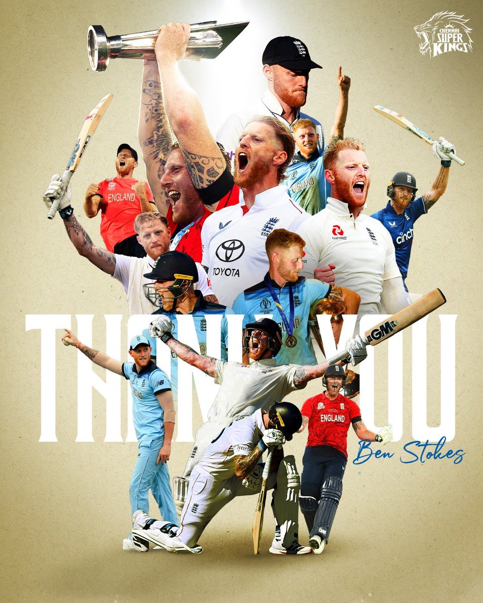 ChennaiIPL's tweet photo. A legacy to be remembered
A player for the ages
Ben Stokes gave us moments to cherish forever! ✨💛

#WhistlePodu #OnThisDay https://t.co/EkCIjxP4oV