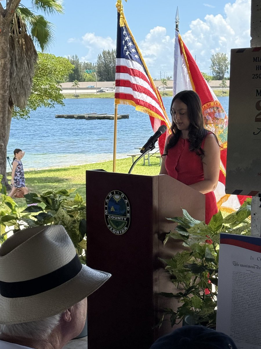 mdcpresident's tweet photo. At today’s America250 Time Capsule Ceremony, we celebrated the stories, values, and milestones that define Miami-Dade County and our nation as we look ahead to America’s 250th anniversary. I am proud to serve on @MiamiDadeCounty America 250 Committee with wonderful colleagues. 

Miami Dade College was proud to contribute a replica of the Freedom Tower to the time capsule, a powerful symbol of hope, freedom, opportunity, and the enduring spirit of our community. As the proud steward of this National Historic Landmark, we are honored that its legacy will be preserved for future generations.

As we commemorate this historic milestone, we celebrate the people, institutions, and ideals that continue to shape our nation’s future. We look forward to the day this time capsule is opened in 2076, connecting future generations to the history and aspirations of our community.