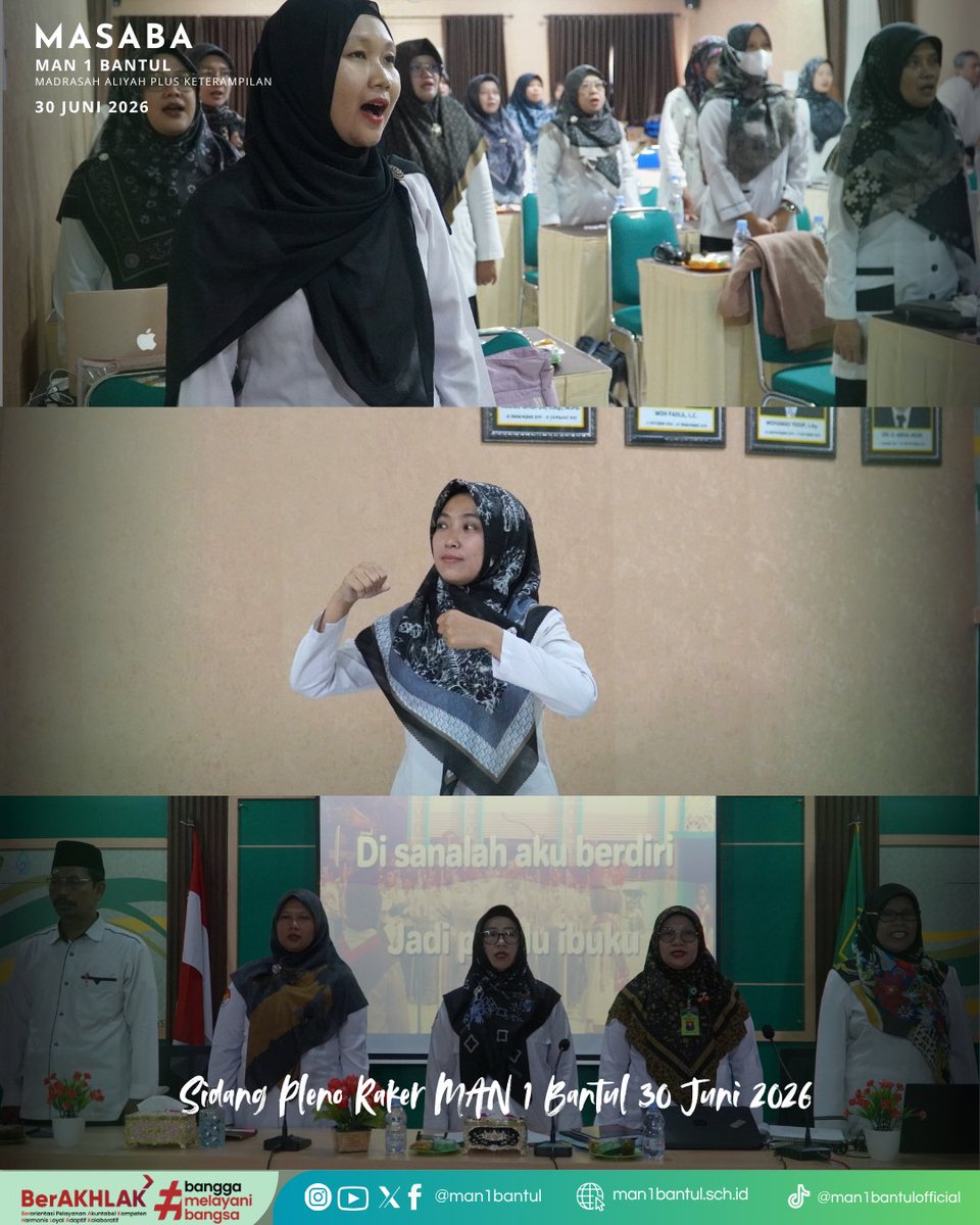 man1bantul's tweet photo. Sidang Pleno Raker MAN 1 Bantul 30 Juni 2026
30 Juni 2026 https://t.co/NjC1vkz8OX