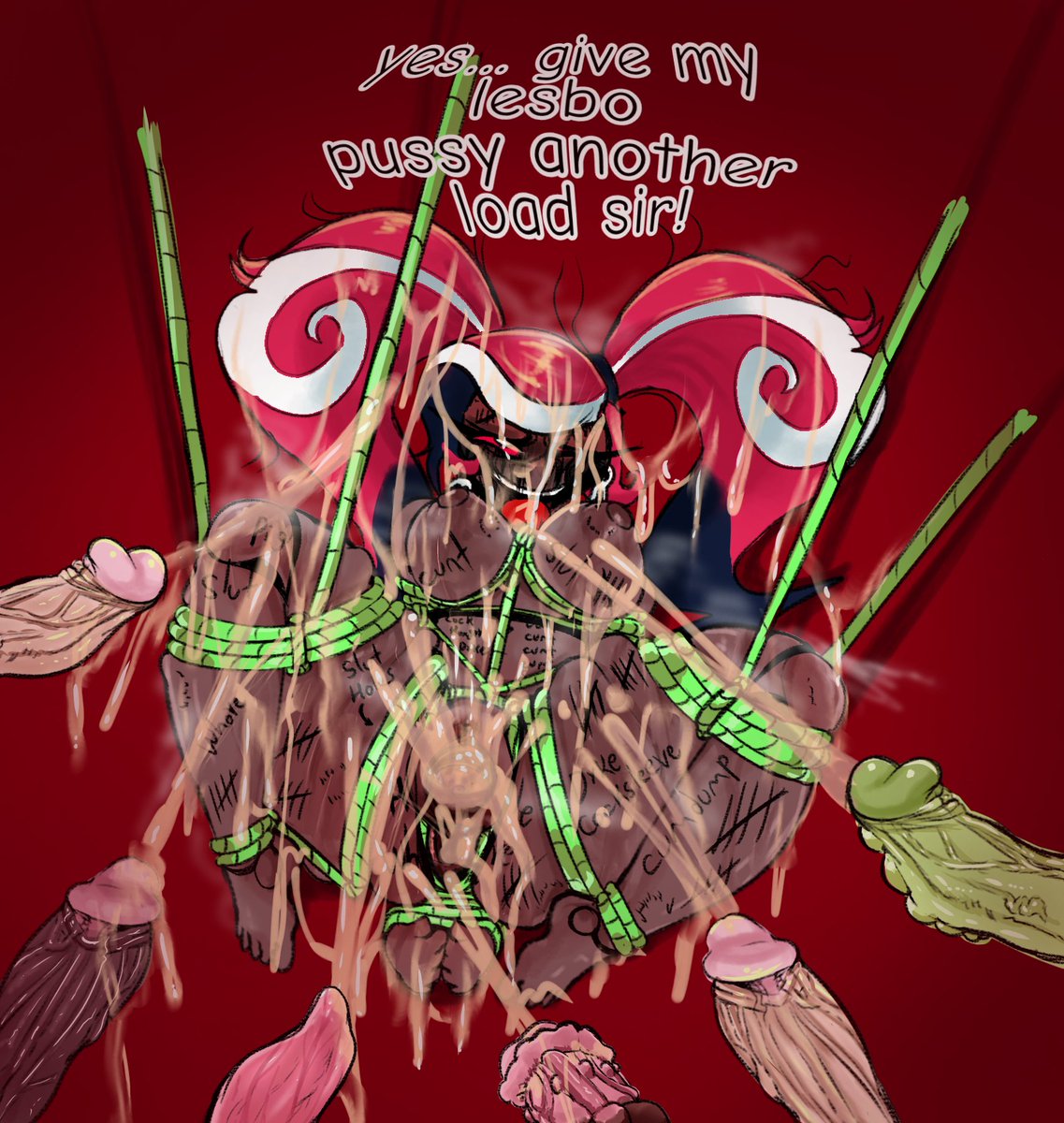 Worms_Heads's tweet photo. Velvette gets her holes ruined by agressive horny men 

C00mm for: @billmort22 
#HazbinHotel https://t.co/ZuPTozj1YH