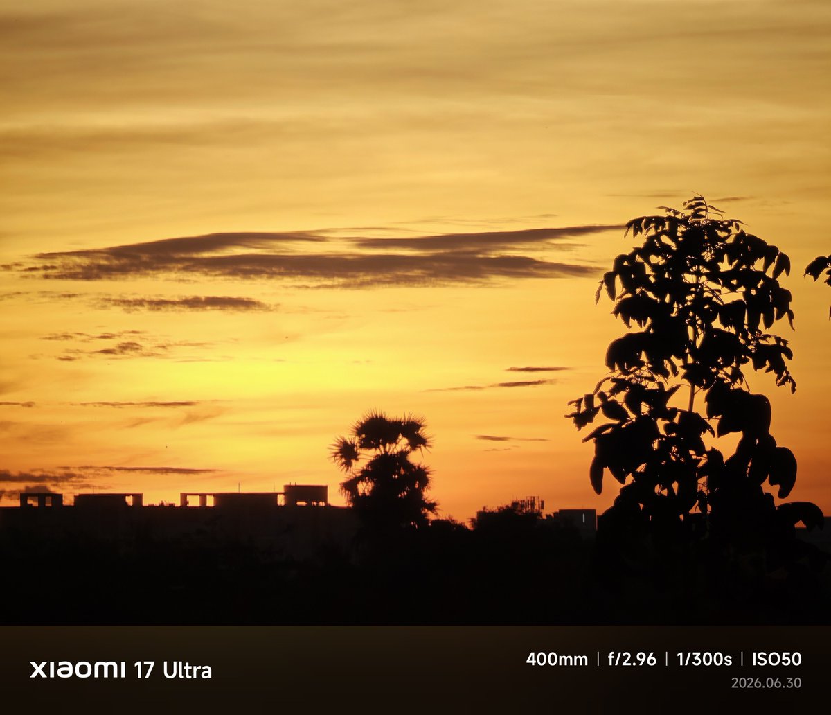 Siva_Bharani's tweet photo. Such a beautiful 😍 morning 🌞
This much colourful inspite of Leica Authentic 🪄
Shot on #Xiaomi17Ultra #NoEdit https://t.co/33MNufDrPn
