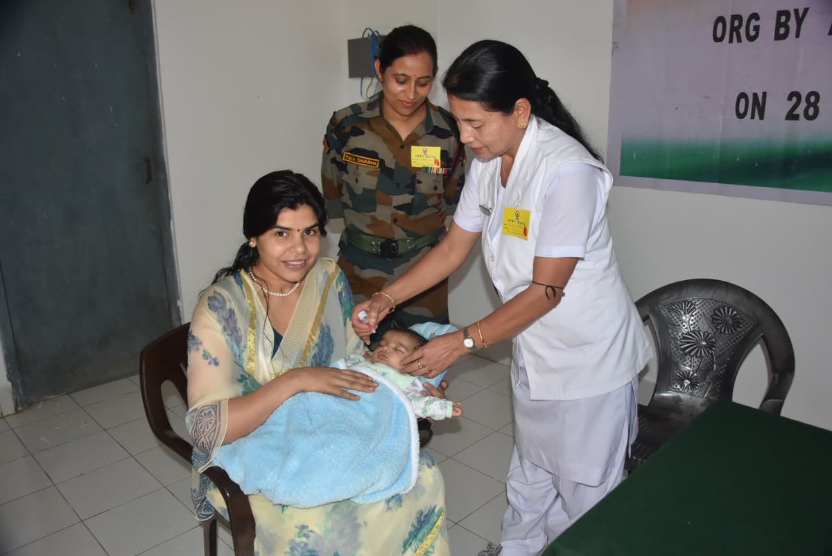 official_dgar's tweet photo. ASSAM RIFLES CONDUCTS PULSE POLIO IMMUNIZATION CAMPAIGN ACROSS NAGALAND
#AssamRifles organised Pulse Polio Immunization Campaigns across Nagaland on 29 Jun 2026 as part of the National Pulse Polio Immunization Programme, reaffirming its commitment towards child healthcare and supporting the Government of India’s mission to eradicate polio. The immunization drives were conducted at Tuensang and Mokokchung Garrisons in coordination with the Civil Health Department. The campaigns witnessed enthusiastic participation from the families of Assam Rifles personnel as well as the local civil population.

#friendsofthenortheast #sentinelsofnortheast #OperationalReadiness #CommunityFirst #NationFirst #ServiceBeforeSelf #GuardiansOfTheNation

@HMOIndia @adgpi @PIBHomeAffairs