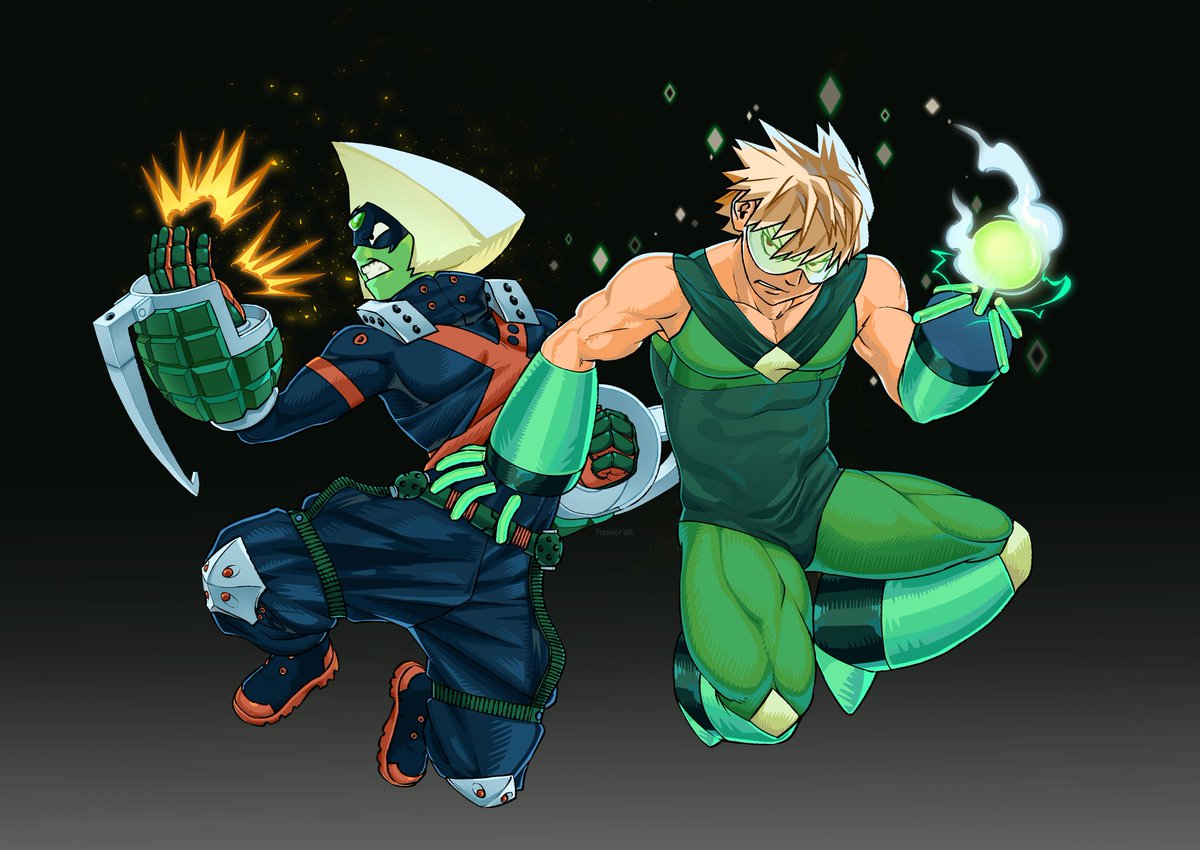 pocketraat's tweet photo. Whole world asleep ill post bakudot fit swap 
#katsukibakugo #peridot #mha #su https://t.co/QM6OZdXMUl