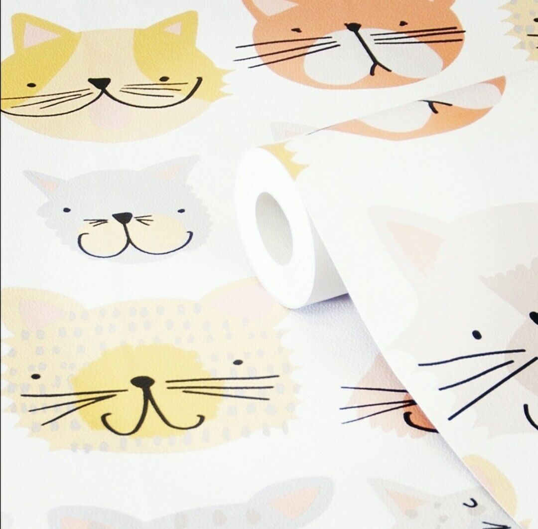 jenkaysa's tweet photo. Bright and summery wallpaper, why no?t Check out Multi Colour Cartoon Cats Wallpaper #cartooncats https://t.co/J3a7F2VBKC