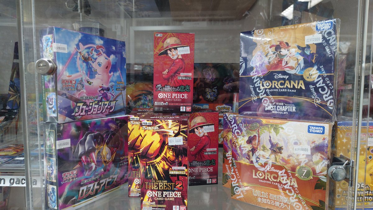委託販売 プレミアムコーナー ・ポケモンカード、 ・ワンピースカード