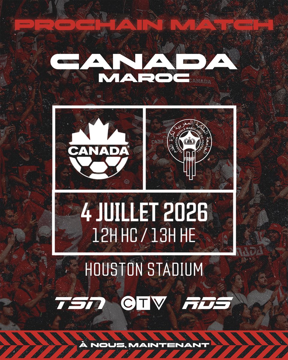 CANMNT_Official's tweet photo. Adversaire confirmé ✅

Un affrontement contre les Lions de l’Atlas du Maroc nous attend à Houston !

🇨🇦 🇲🇦 
#CANMNT https://t.co/givrXBwKNL