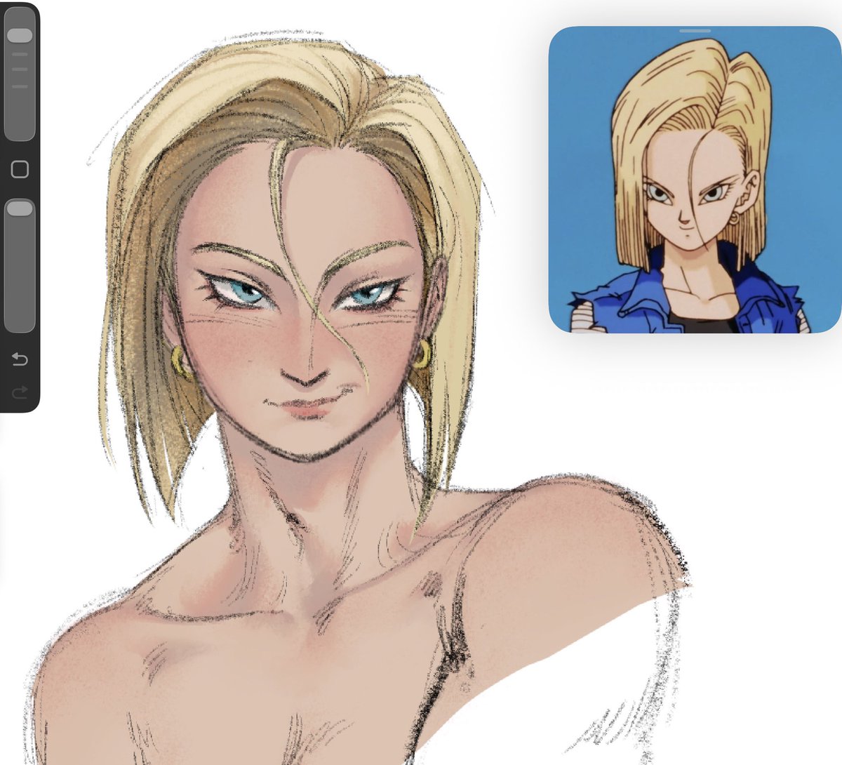 ozzyeelz's tweet photo. Android 18 warmup. I think I’m in love https://t.co/Fkyck2LGjX