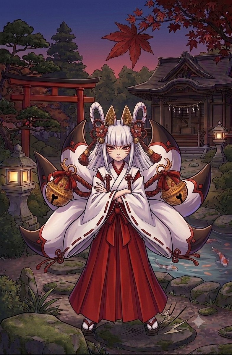 carrot_P_games's tweet photo. 新ハンター「覚醒のヨミ(cv：日高　里菜」をご紹介！

本当の力を解放したヨミさん、本人曰く山さえも消せる程の妖力があるとのことです(本当かなぁ？)👀
そんなとても強いヨミさんですが、相変わらず笹団子には敵わないようです🤭

#グラスマ
#脳内実装具現化
#サ終していなければ
#ヨミ過激派 https://t.co/4iBW7QGP4R