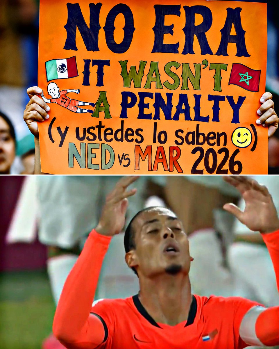 AllFutbolMX's tweet photo. The Netherlands has been eliminated on Mexican soil from the 2026 World Cup on the anniversary of 'No era penal'. 

POETIC. ❤️ https://t.co/jlgi3DW08f