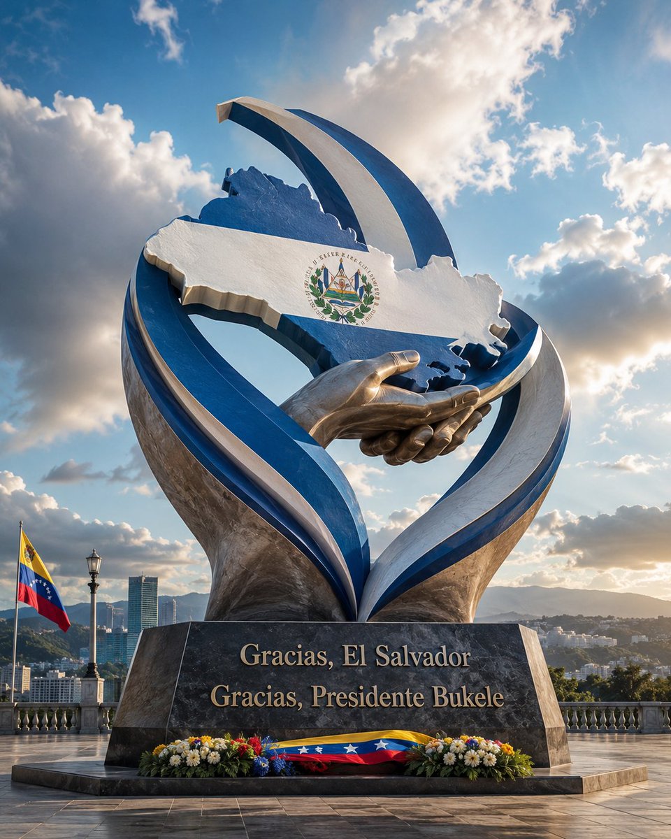 NeslekX's tweet photo. @nayibbukele Gracias @nayibbukele y al pueblo de El Salvador 🇸🇻 🇻🇪 Siempre estaremos agradecidos. Dios les bendiga https://t.co/iA6MtxZT9v