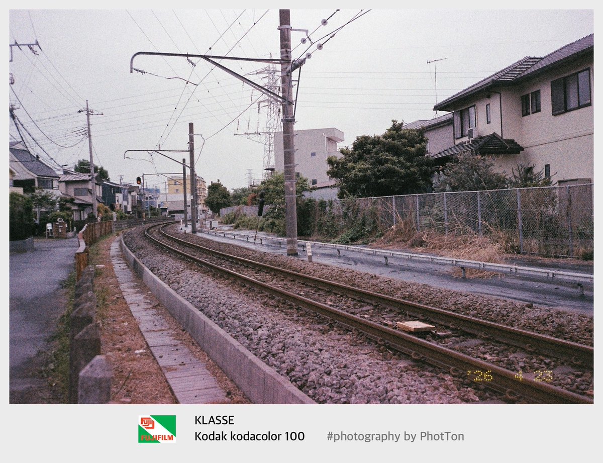 PhotTondotNet's tweet photo. SnapS 2026/04/23 No.02
線路
#photography by FUJIFILM #KLASSE KODAK #kodacolor100 
コンカメいいよー
一眼レフもいいですよね、レンジファインダーもよき
なんでもよいところ見つけていきたい https://t.co/g5ouPbCjRx